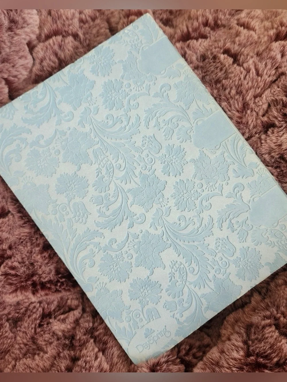 Inspirational Blue Floral Journal